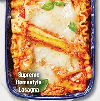 M & M Food Market Supreme Homestyle Lasagna offer