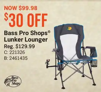 Bass Pro Bass Pro Shops Lunker Lounger offer