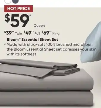 Sleep Country Bloom Essential Sheet Set offer