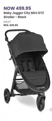 Babies 'R' Us Baby Jogger City Mini GT2 Stroller - Black offer