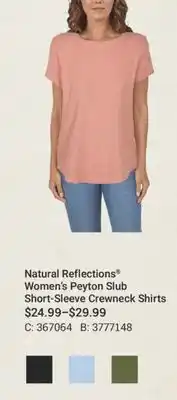 Bass Pro Natural Reflections Women's Peyton Slub Short-Sleeve Crewneck Shirts offer