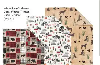 Bass Pro White River Home Coral Fleece Throws offer