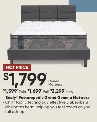 Sleep Country Sealy Posturepedic Grand Gemma Mattress offer