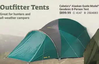 Bass Pro Cabela׳s Alaskan Guide Model Geodesic 8-Person Tent offer