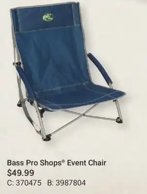 Bass Pro Bass Pro Shops Event Chair offer