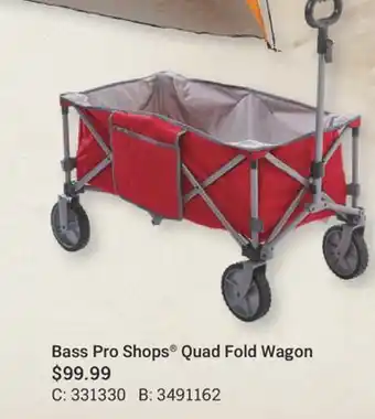 Bass Pro Bass Pro Shops Quad Fold Wagon offer