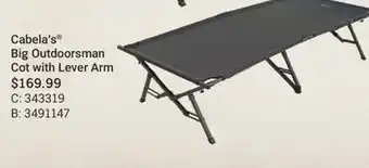 Bass Pro Cabela's Big Outdoorsman Cot with Lever Arm offer