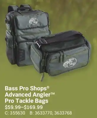 Bass Pro Bass Pro Shops Advanced Angler Pro Tackle Bags offer