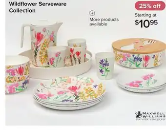 Linen Chest Wildflower Serveware Collection offer