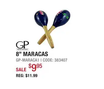 Long & McQuade Granite Percussion Wood Painted 8-inch Maracas offer