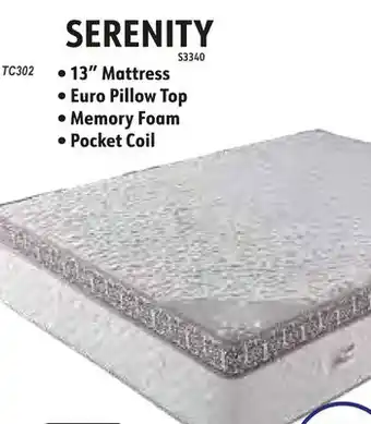 Oxford Mills SERENITY TWIN 13 Mattress offer