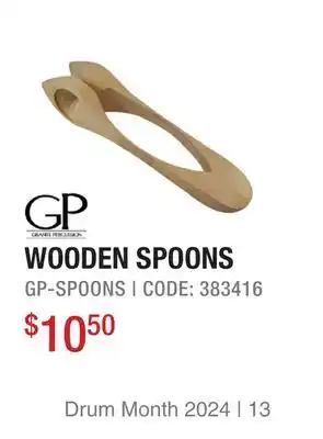Long & McQuade Granite Percussion Spoon Set - Wood offer