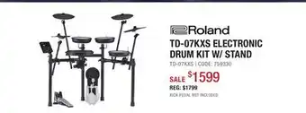 Long & McQuade Roland TD-07KXS Electronic Drum Kit with Stand offer
