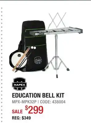Long & McQuade Mapex MPK32P Education Bell Kit offer