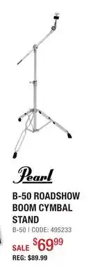 Long & McQuade Pearl B-50 Roadshow Boom Cymbal Stand offer