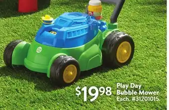 Walmart Play Day Bubble Mower offer