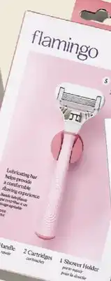 Walmart Flamingo 5-Blade Women's Razor Kit (1 Razor Handle + 2 Razor Blade Refills), Lilac/Sage offer