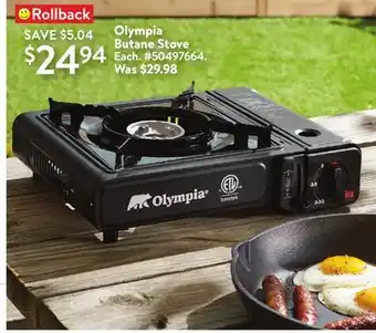 Walmart Olympia Butane Stove offer