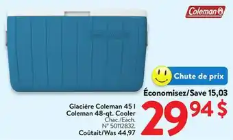 Walmart Coleman 48-qt. Cooler offer