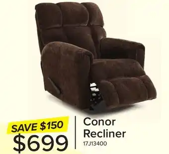 Leon's Conor Recliner - Brown offer