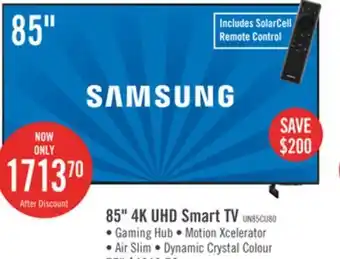 The Brick Samsung 85 CU8000 Crystal UHD 4K Smart TV offer