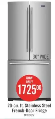 The Brick Maytag 20 Cu. Ft. French-Door Refrigerator MFB2055FRZ offer