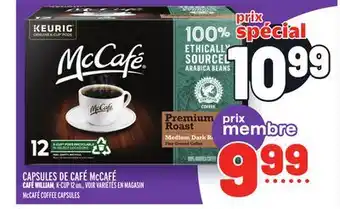 Metro CAPSULES DE CAFÉ MCCAFÉ | MCCAFÉ COFFEE CAPSULES offer