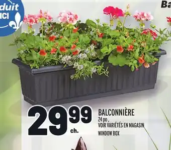 Metro BALCONNIÈRE | WINDOW BOX offer