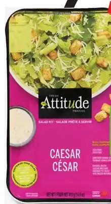 IGA ATTITUDE FRAÎCHE LETTUCE OR LETTUCE MIX WITH OR WITHOUT TOPPINGS offer