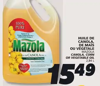 IGA MAZOLA CANOLA, CORN OR VEGETABLE OIL offer