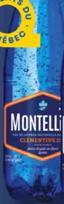 IGA MONTELLIER CARBONATED NATURAL SPRING WATER offer