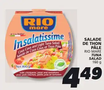 IGA RIO MARE TUNA SALAD offer