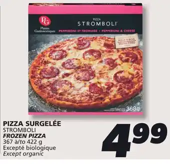 IGA STROMBOLI FROZEN PIZZA offer