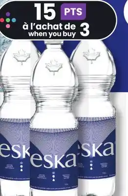 IGA ESKA NATURAL SPRING WATER offer