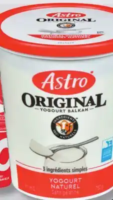 IGA ASTRO ORIGINAL YOGURT offer