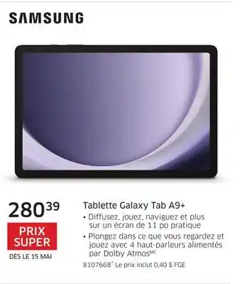 The Source Tablette Galaxy Tab A9+ Samsung offer