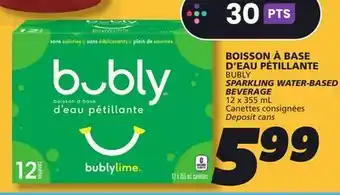 IGA BUBLY SPARKLING WATER-BASED BEVERAGE offer
