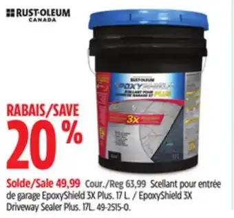 Canadian Tire EpoxyShield 3X Driveway Sealer Plus offer