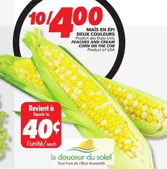 IGA PEACHES AND CREAM CORN ON THE COB offer