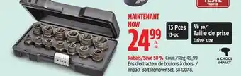 Canadian Tire MAXIMUM Impact Bolt Remover Set offer