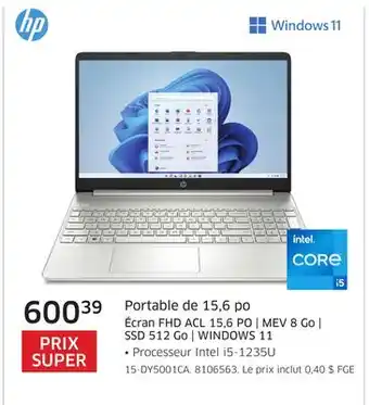 The Source Portable de 15,6 po HP offer