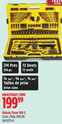 Canadian Tire Stanley Black Chrome Socket Sets offer