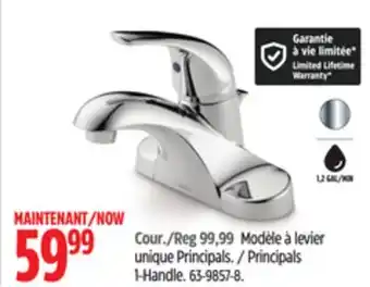 Canadian Tire Delta Principals 1-Handle Bathroom Faucets offer