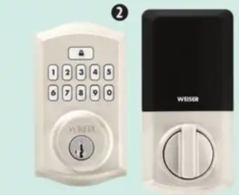 Canadian Tire Weiser Smartcode Traditional Keypad Electronic Deadbolt Door Lock, Satin-Nickel Finish offer