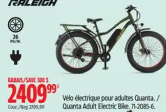 Canadian Tire Raleigh Quanta Adult Electric Bike offer