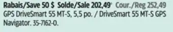 Canadian Tire Garmin DriveSmart 55 MT-S GPS Navigator offer