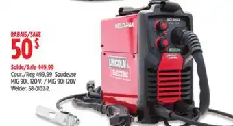 Canadian Tire Lincoln MIG 90i 120V Welder offer