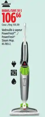 Canadian Tire PowerFresh Steam Mop offer