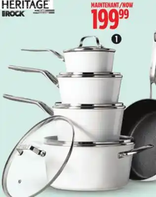 Canadian Tire Heritage The Rock 10-Pc Ceramic Zero Non-Stick Cookset offer