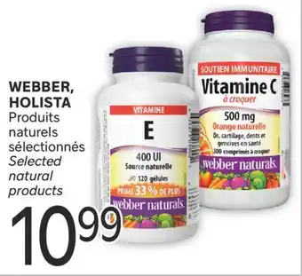Brunet WEBBER, HOLISTA Produits naturels sélectionnés offer